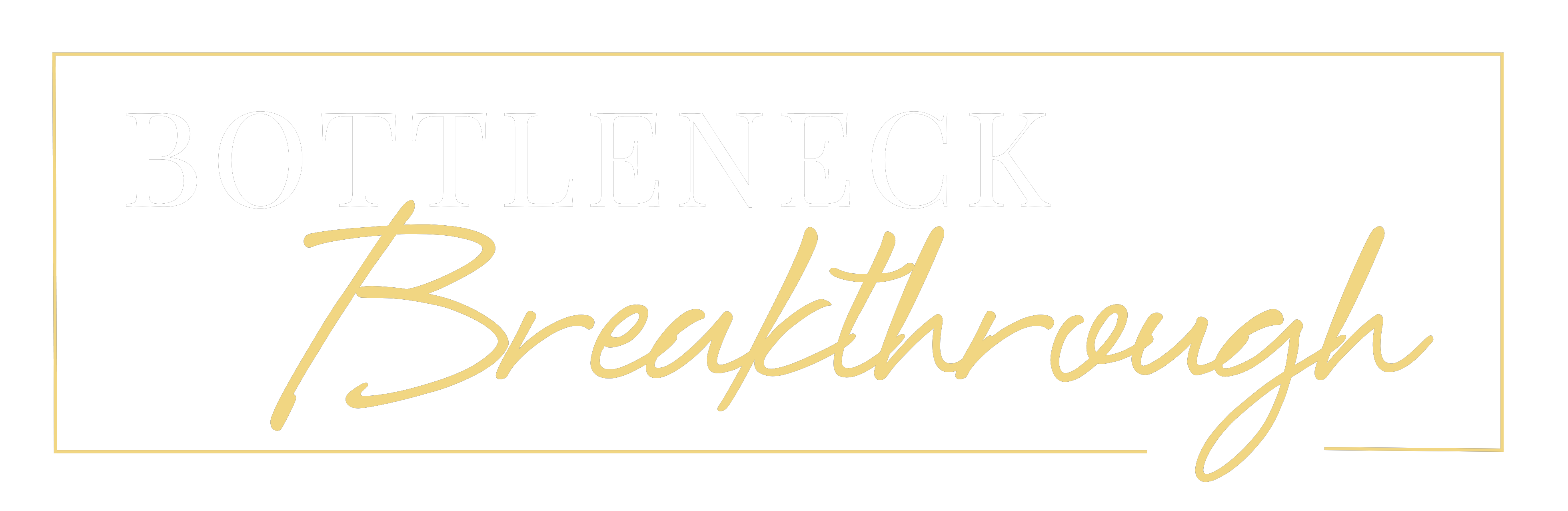 BOTTLENECK (white, gold, transparent)
